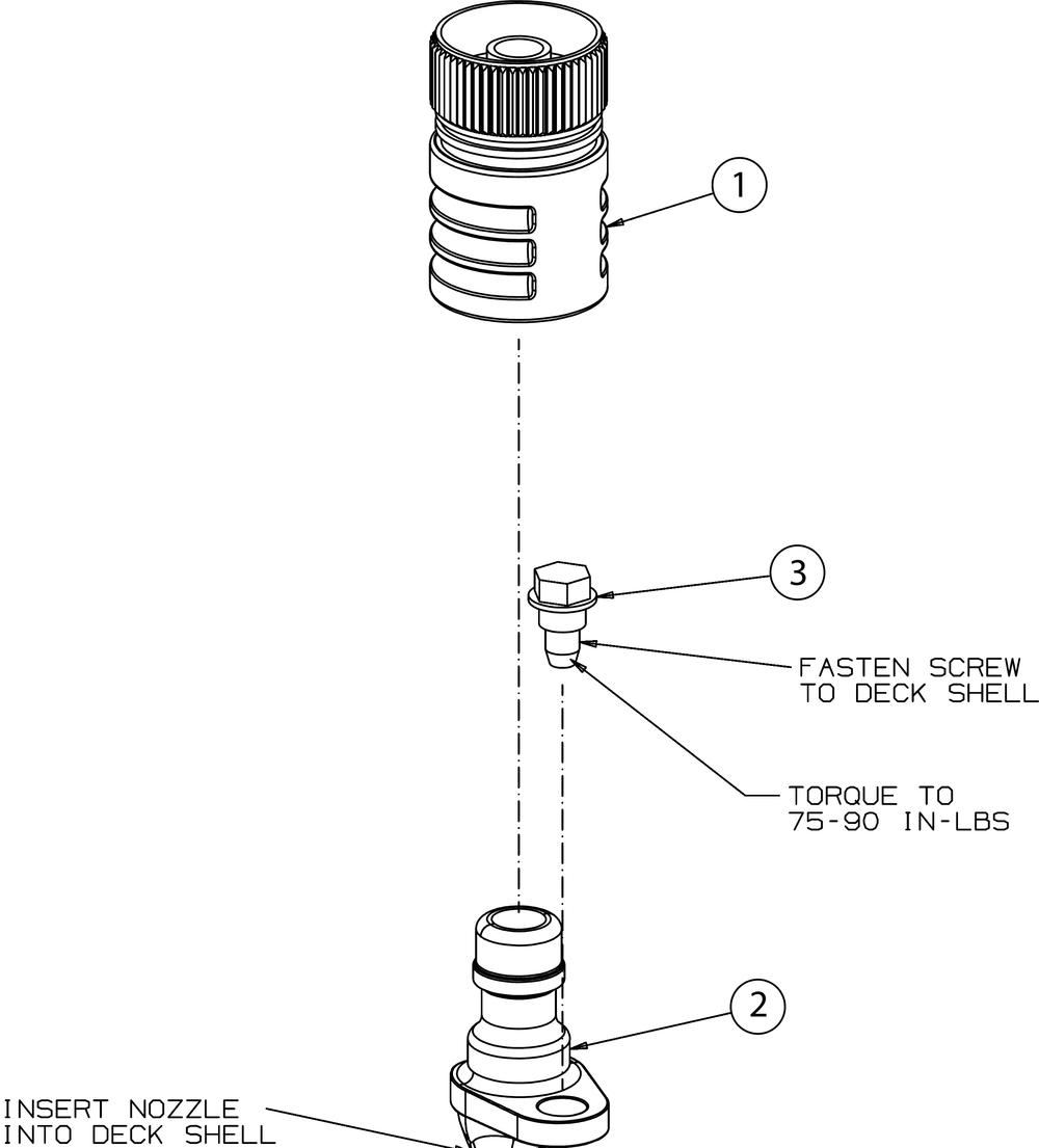 Deck Wash Diagram and Parts List for (13A8A1CS010)(2016) Cub Cadet Lawn Tractor